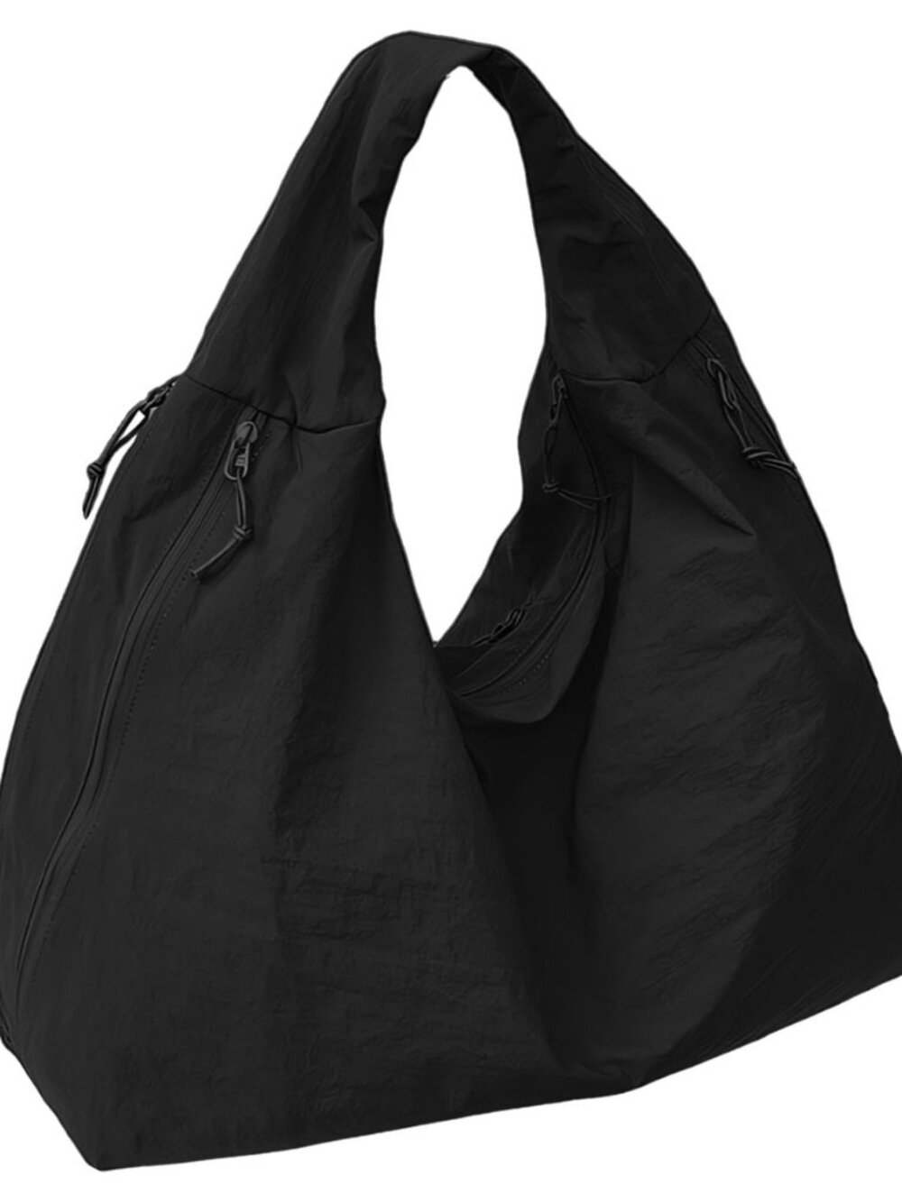 Slouchy Tote Bag for Women Large Nylon Shoulder Bag with Multiple Pockets